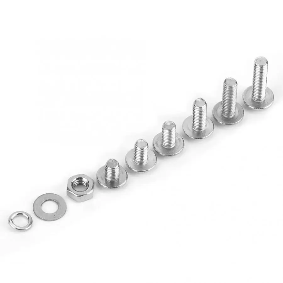 

Stainless Screw 300pcs M3*4\M3*5\6\8\10\12 Cross Head Screw Set with Gaskets and Nut Stainless Self Tapping Screws