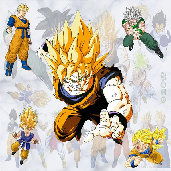 60*45 см Dragon Ball Супер Saiyan аниме Стикеры 3D визуальный эффект Вегета Сын Гохан Son Goku Kakarotto Broli режим Стикеры ST19 - Цвет: D091