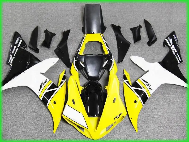 Набор обтекателей литья под давлением для YAMAHA YZFR1 02 03 YZF R1 2002 2003 YZF1000 yzfr1 ABS Желтый