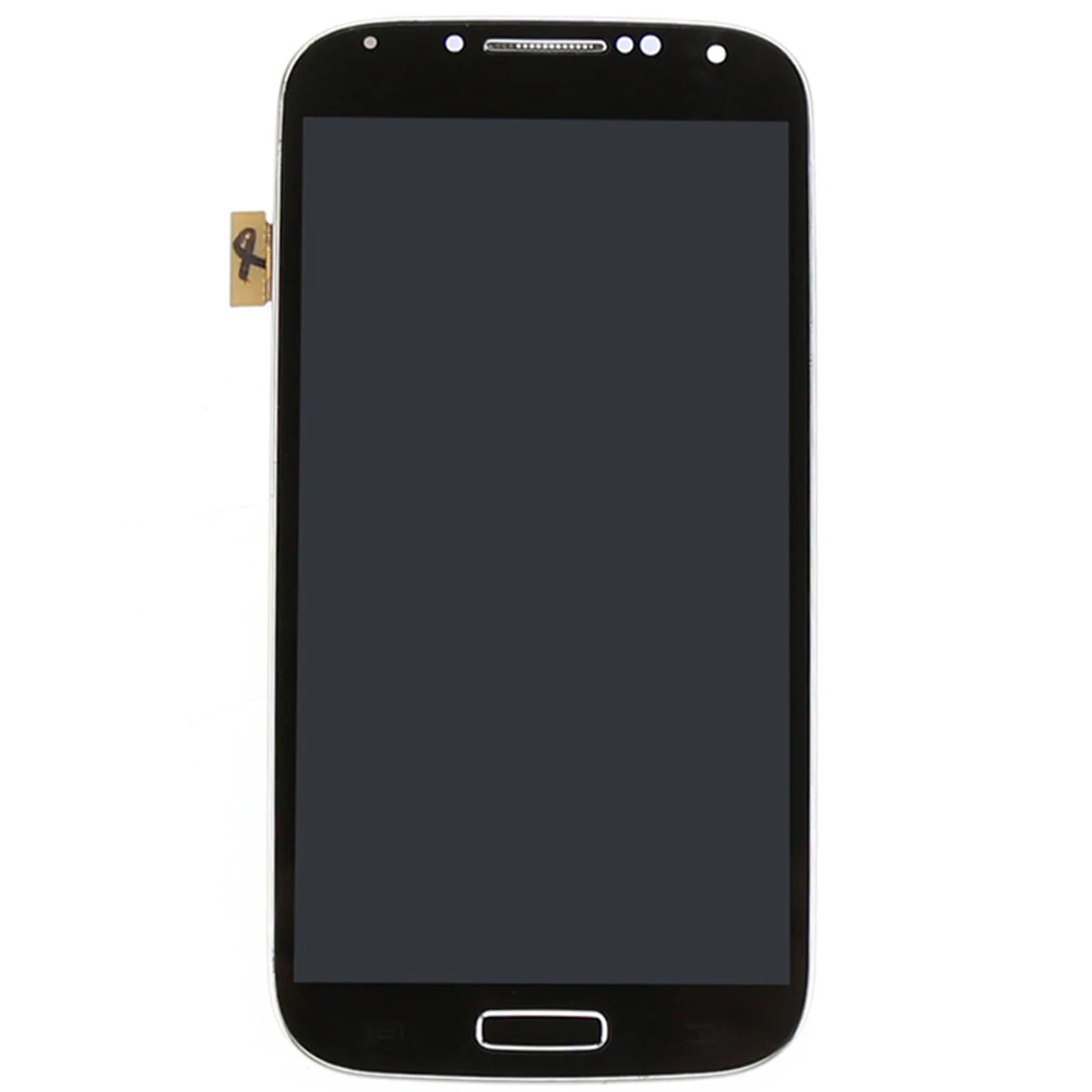 Black-LCD-Display-Touch-Screen-Digitizer-Bezel-Frame-Assembly-For-Samsung-Galaxy-S4-i9500-Replacement-Free