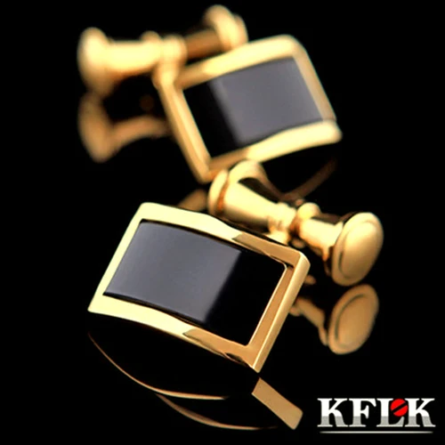 KFLK Luxusní HOT košile manžetové knoflíčky pro muže Značkové manžetové knoflíky Zlatý řetízek manžetový knoflíček Vysoce kvalitní svatební abotoaduras Šperky