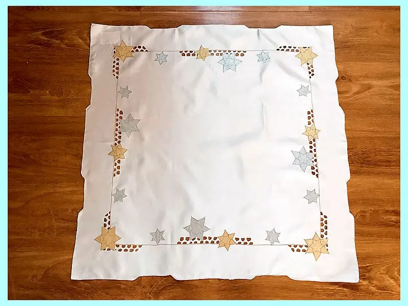 European pastoral cloth embroidery square tablecloth TV refrigerator multi-purpose towel
