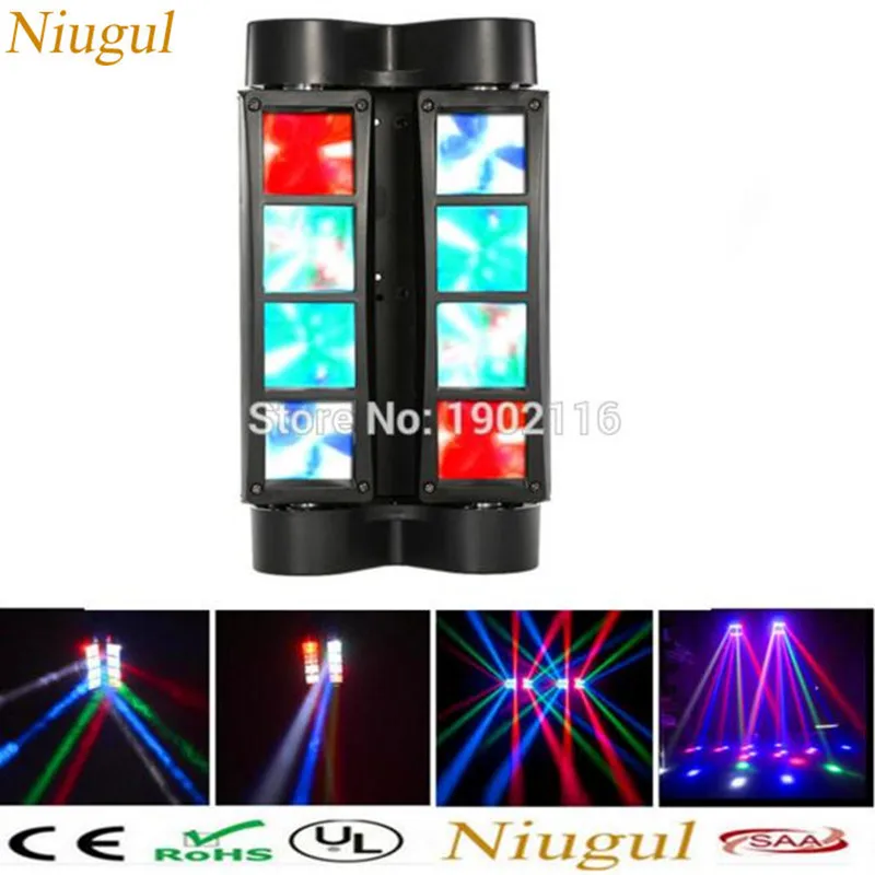 Mini LED Spider light 8X10W LED Beam moving DMX Stage Lights Business Light High Power Light