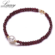 925 Streling Silver Pearl Bracelet For Women,Real Natural Freshwater Pearl Bracelets Fashion Garnet Bracelet Jewelry цена 925 Streling Silver Pearl Bracelet For Women,Real Natural Freshwater Pearl Bracelets Fashion Garnet Bracelet Jewelry цены онлайн