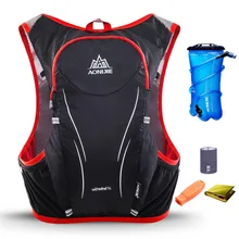AONIJIE 5L для мужчин и женщин, бегущий гидратационный рюкзак, походный, гоночный, кемпинг, рюкзак для поездок на велосипеде, марафон, рюкзак 2L, сумка для водного пузыря