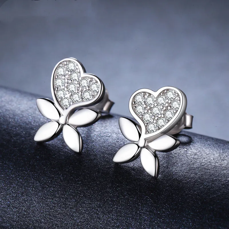 Black-Awn-Romantic-2-4g-925-Sterling-Silver-Jewelry-Natural-Heart-Party-Stud-Earrings-for-Women1