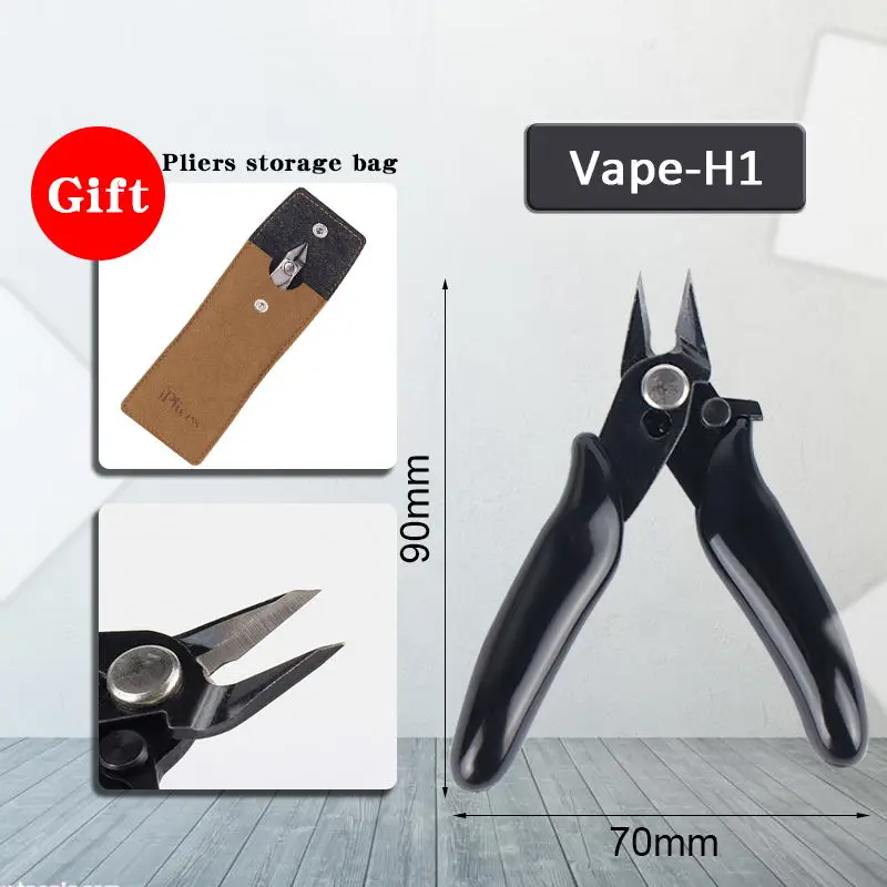 

Diagonal Plier 3.5 Inch Mini Wire Cutter Cutting Electronic cigarette Plier Wires Insulating Rubber Handle Model Plier free gift
