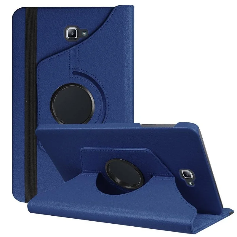 

360 Rotating PU Leather Case for Samsung Galaxy Tab A A6 10.1 2016 T585 T580 SM-T580 SM-T587 T580N Cover Sand Holder Funda Capa
