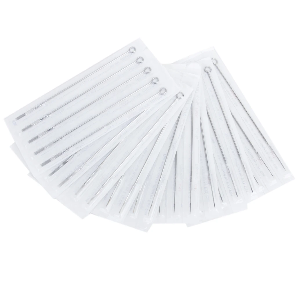 MagiDeal 50 Pieces Disposable Sterile Tattoo Needle Assorted 10 Sizes Mixed 3RL 5RL 7RL 9RL 5RS 7RS 5M1 7M1 9M1 9RM