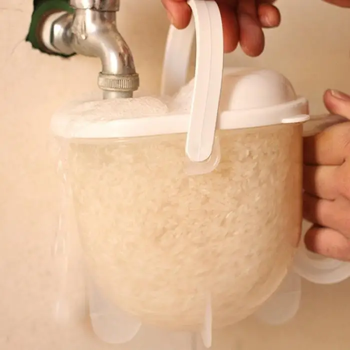 Кухонная промывка риса инструмент пластиковые принадлежности многофункциональная конвекция быстрое устройство без рук промывка риса