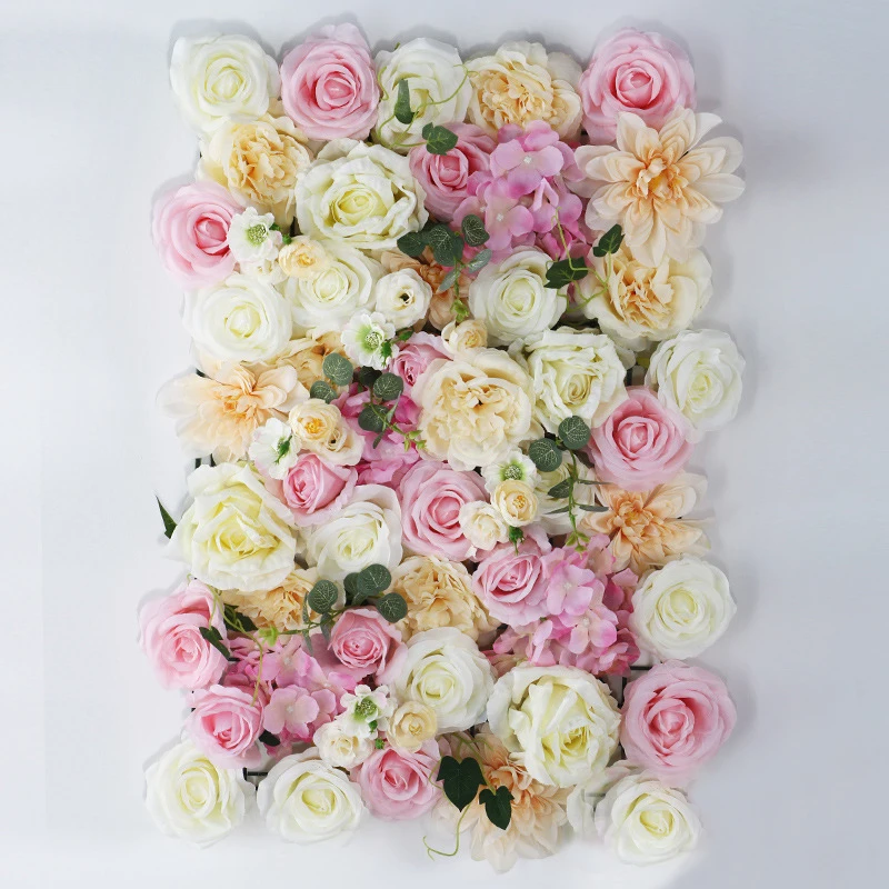 40x60 см Роза стена из гортензий Европейский стиль искусственные цветы для свадебного украшения фоновое расположение декора флиры