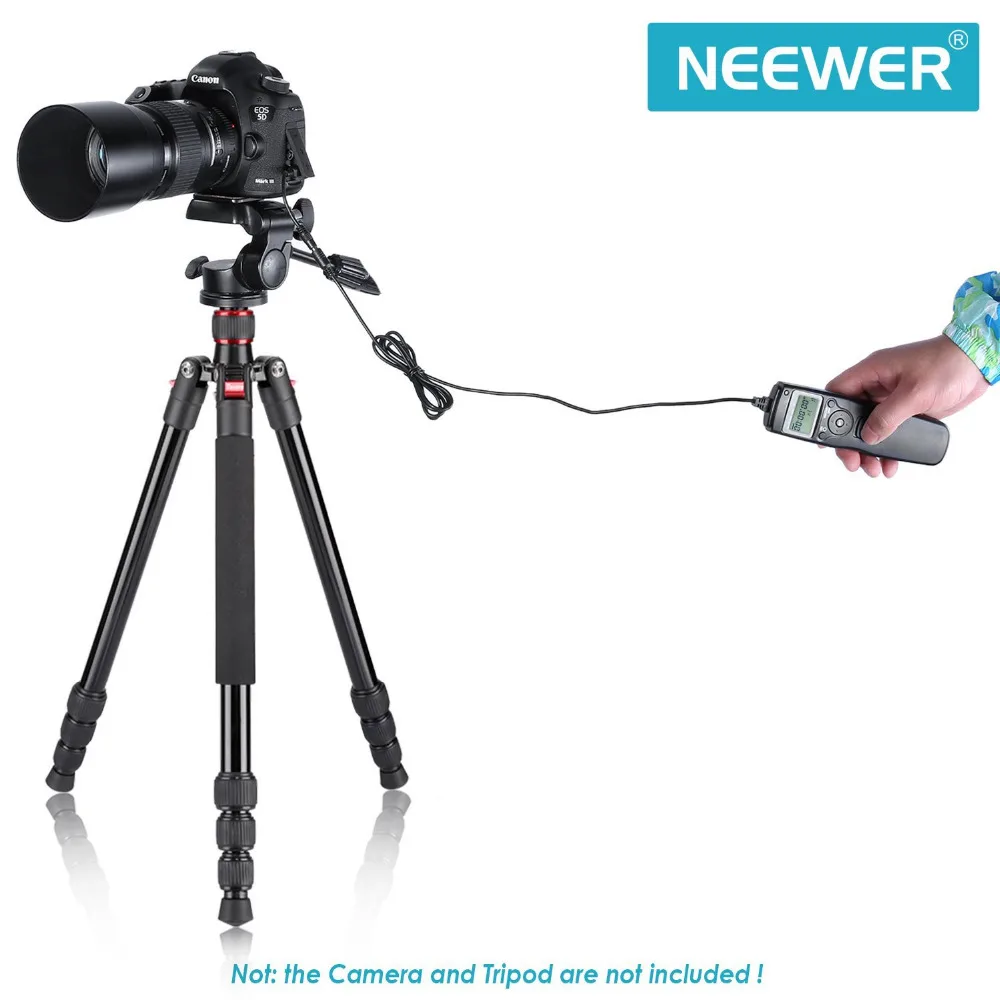 Neewer/® 6-In-1 Timer Shutter Release for Canon 700D 650D 550D 60D,5D MarkIII 6D 70D 7D MarkII,Nikon D4 D300s D700 D800,D90 D7100 D600 D5300 D610 D5100 D3200 D3100,Sony A7 A7S A7R A5000 A5100 A6000