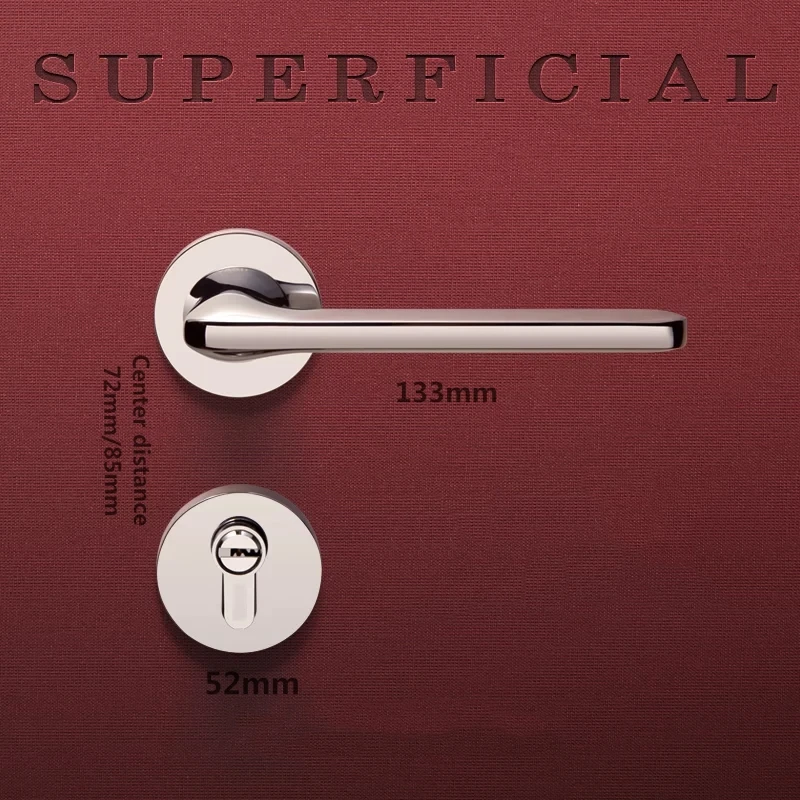 SUCIN Door Handles Interior Wooden Pulls Without Lock Core Lock Body