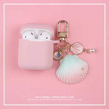 

Cute Seashell Silicone Case for Apple Airpods Case Air pods Accessories Bluetooth Earphone Headphone Protective Cover