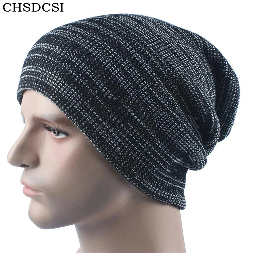 CHSDCSI Men's Skullies Winter Beanie Knitted Wool Hat Plus