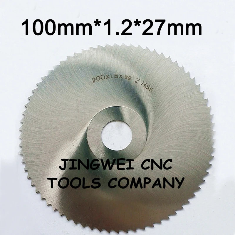 HSS circular slitting saw blade milling cutter 100mm out dia * 1.2mm