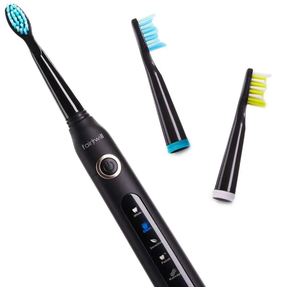 

Waterproof Electric Toothbrush Powerful Cleaning Whiten Teeth Sonic Toothbrush Rechargeable 5 Modes and Smart Timer