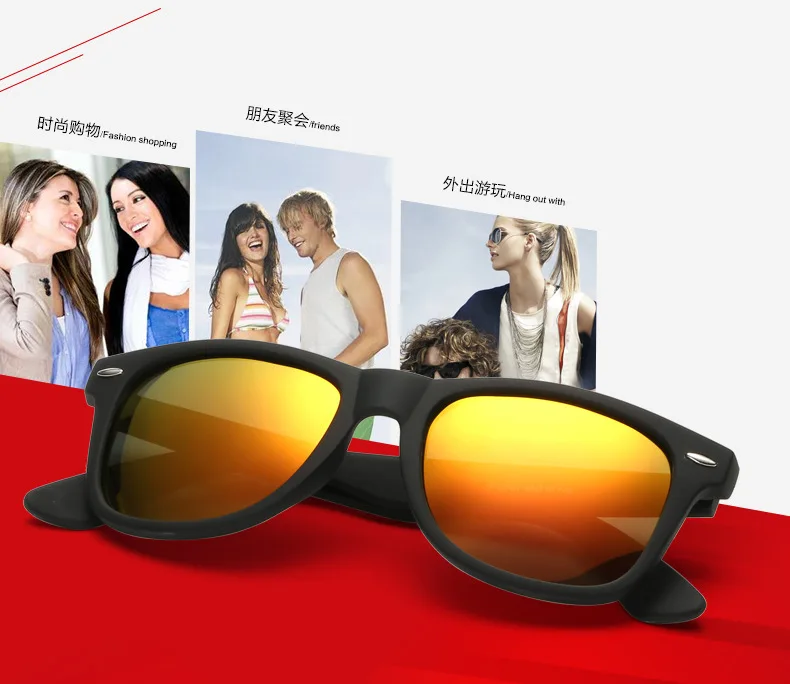 Поляризованные Зеркало Солнцезащитные очки для женщин Для мужчин ретро заклепки Брендовая Дизайнерская обувь Защита от солнца Стекло ES