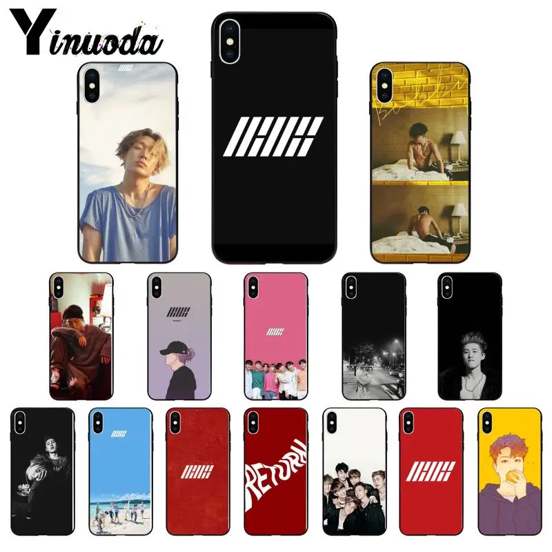 

Yinuoda iKON kpop Bobby B.I. Coque Shell Phone Case for Apple iPhone 8 7 6 6S Plus X XS MAX 5 5S SE XR Cover