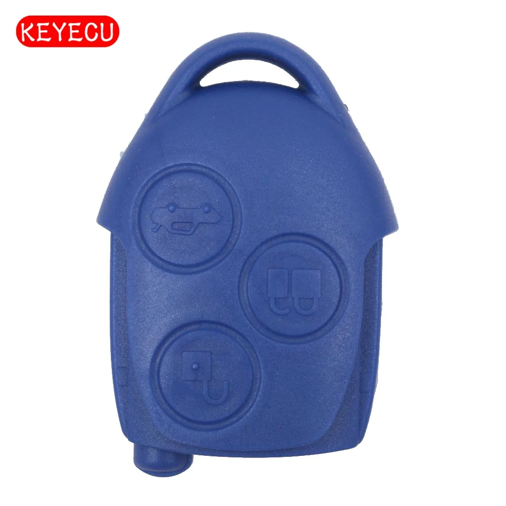 Keyecu Remote Key 3 Button Fob 433Mhz With Chip 4D63 for Ford Transit 2004-2010