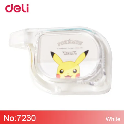 Deli Pokemon Милый Пикачу коррекционная лента 6 м дневник креативные школьные офисные канцелярские принадлежности Детские Подарки Прямая поставка - Цвет: White 1pcs