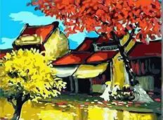 

MaHuaf-W1049 Autumn naturel landscape Framed Acrylic Paint by Number kit 40x50cm hand painted painting by numbers