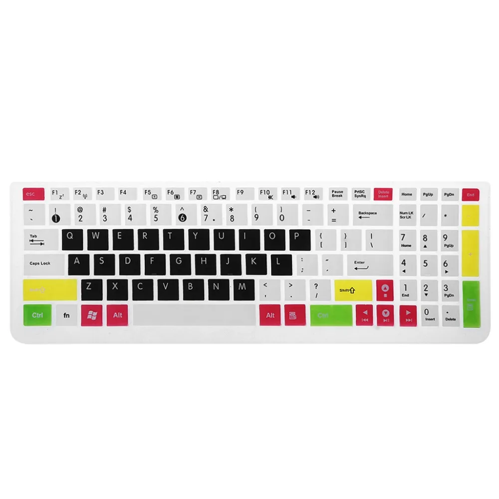 Ультра-тонкая клавиатура крышка клавиатура с пленкой кожи протектор ноутбука силиконовая защита для Asus K50 аксессуары для ноутбука