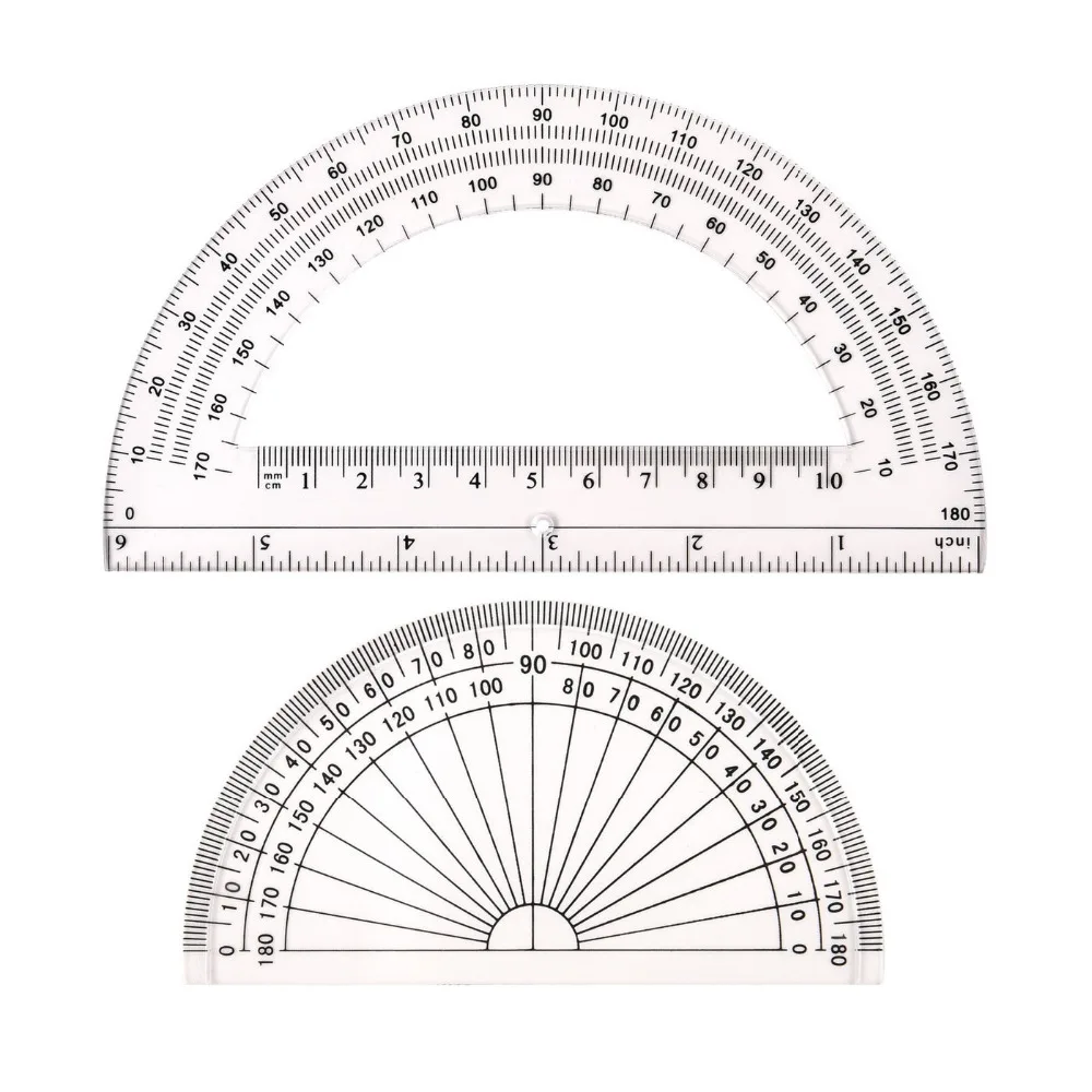 Student Geometry Math Set, Drawing Compass And Inch Clear Swing Arm