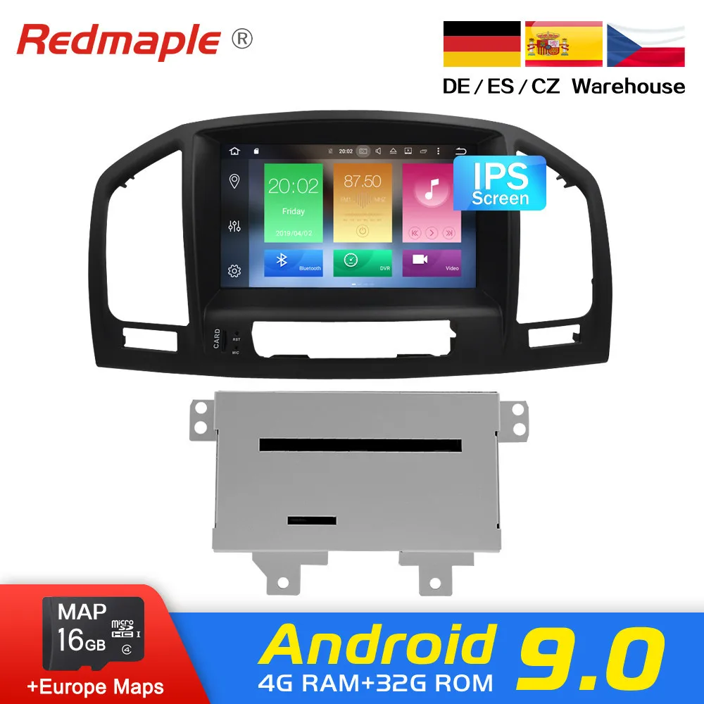 4G RAM الروبوت 9.0 مشغل أسطوانات للسيارة ستيريو راديو GPS والملاحة مشغل وسائط متعددة لأوبل فوكسهول شارة CD300 CD400 2009-2012 السيارات