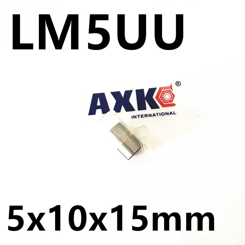 

LM5UU 5mmx10mmx15mm 5mm linear ball bearing bush bushing for 5mm rod round shaft