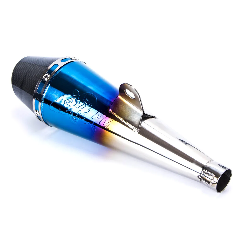 CARKING Motorcycle Exhaust Muffler Dirt Pit Bike Stainless Steel Carbon