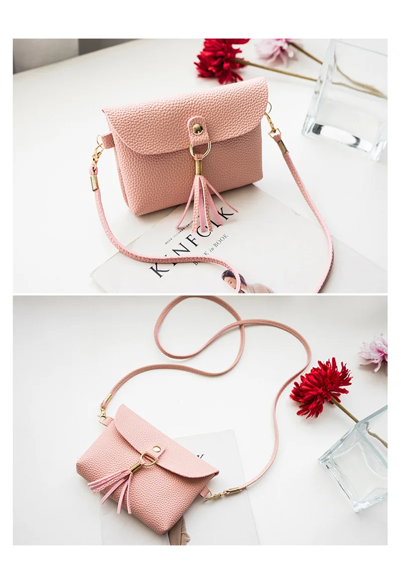 2019 Tassel Bags For Women Girls New Casual Fashion Female Bag Magnetic Buckle Ladies Shoulder Bag Mobile Phone Purse Mini Bolso (21)