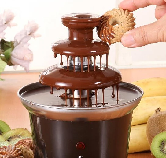 Household 3 layer self-restraint mini chocolate fountain machine cheaper Chocolate Tree