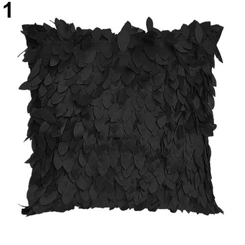 

2016 1Pc Luxury 3D Fallen Leaves Square Couch Cover Pillow Case