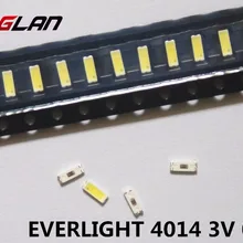 EVER светильник 200 шт./лот для технического обслуживания светодиодный ЖК-Телевизор задний светильник Артикул лампа SMD СВЕТОДИОДНЫЙ s 3 в 4014 60 мА холодный белый светодиод