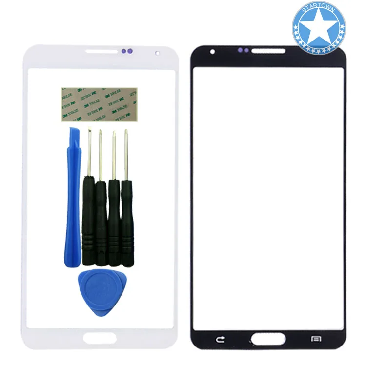 Белая передняя внешняя стеклянная линза Замена экрана для Samsung Galaxy Note 3 III N9000 N9002