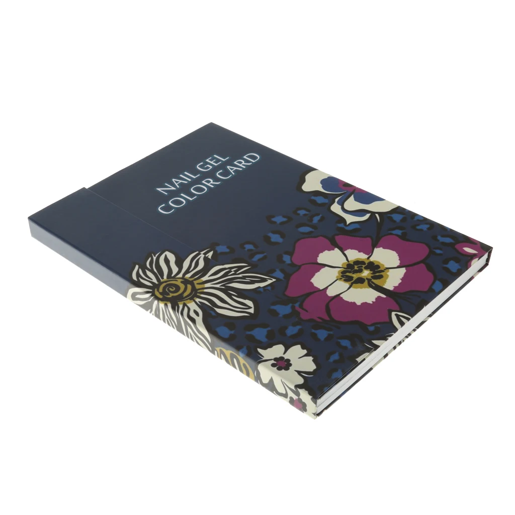 180 Colors Nail Gel Polish Display Book Chart Nail Art Salon UV Dark Blue