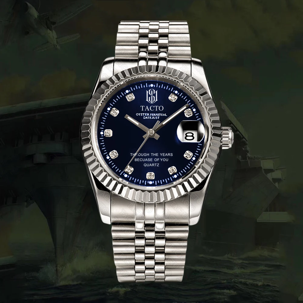 

TACTO mens watches top brand luxury watch male creative watches military quartz watch Luminous chronograph 30 meters waterproof