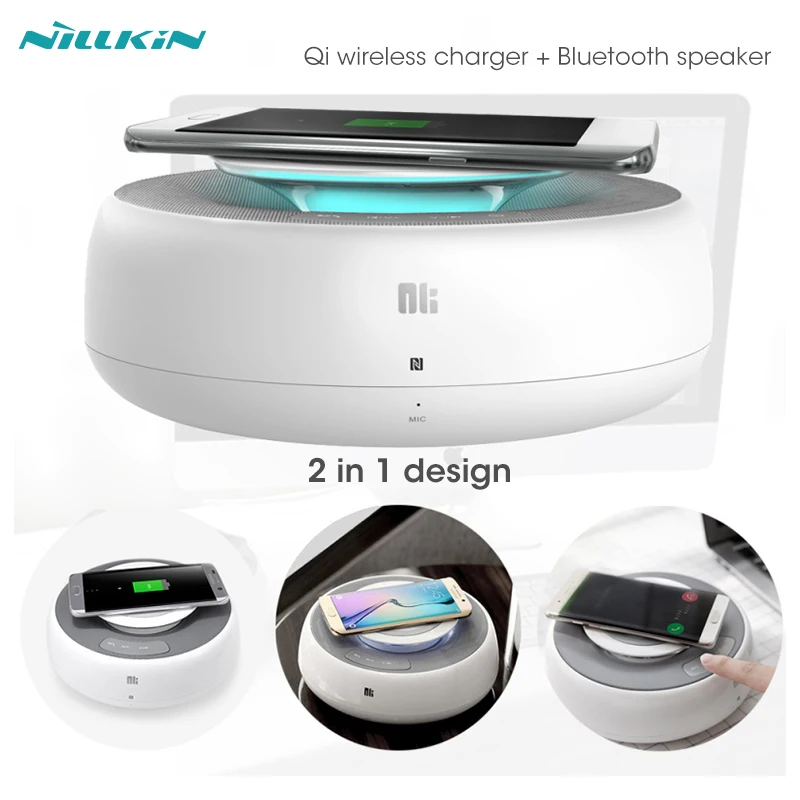 NILLKIN COZY MC2 QI Wireless Charger Bluetooth Speaker NFC