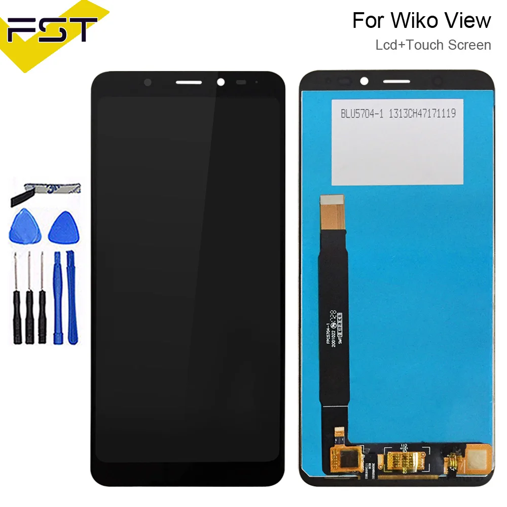 Скидка 720*1440 для wiko view ЖК дисплей и сенсорный экран 5,7 в сборе Аксессуары для мобильных телефонов для wiko view с инструментом и клеем