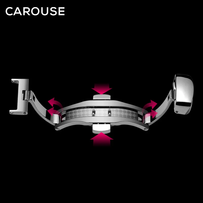 Ремешок для часов Carouse из натуральной телячьей кожи ремешки с пряжками бабочками