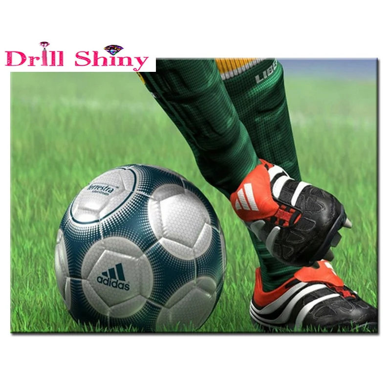 

Diy diamond embroidery scenery Football icon Diamond Painting cross stitch kits Sticker Square Diamond Pattern Rhinestone Decor