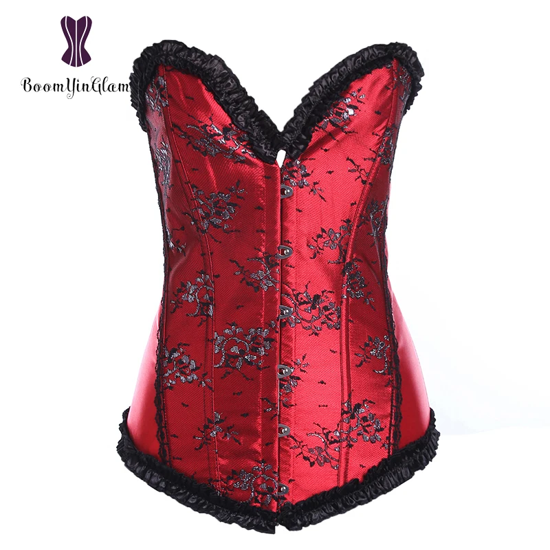 Wholesale Elegant Lace Up Corset Slimming Waist Appliqued Shapewear