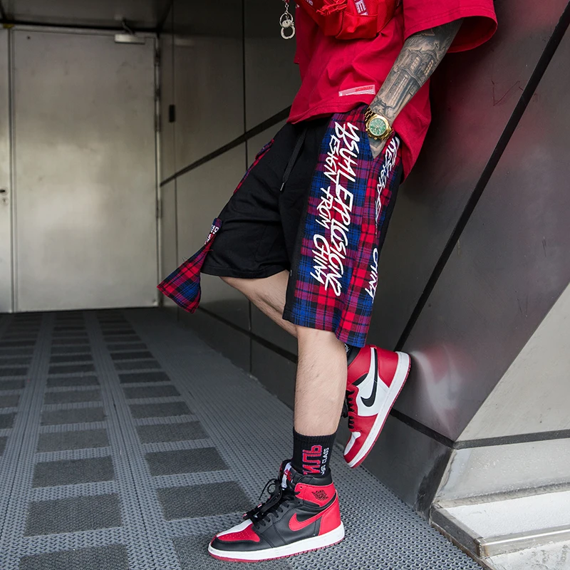 Летние Брендовые мужские шорты, одежда в стиле хип-хоп, мужские короткие спортивные штаны, спортивные брюки, уличная одежда, сетчатые шорты с принтом, мужские шорты