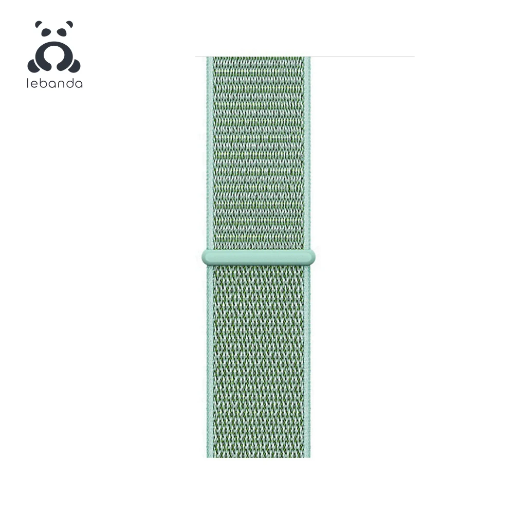 Lebanda Sport loop для apple watch 5, 4, 3, 2, 1, ремешок для iwatch 38, 40, 42, 44 мм, тканый нейлоновый ремешок, Аляска, синий - Цвет ремешка: Marine Green