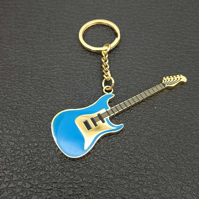 Buy High quality stainless steel Guitar Keychain