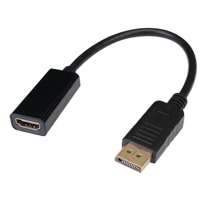 

For HP/DELL Laptop PC Male To Female DP to HDMI Cable Display Port to 1080P HDMI Adapter Converter