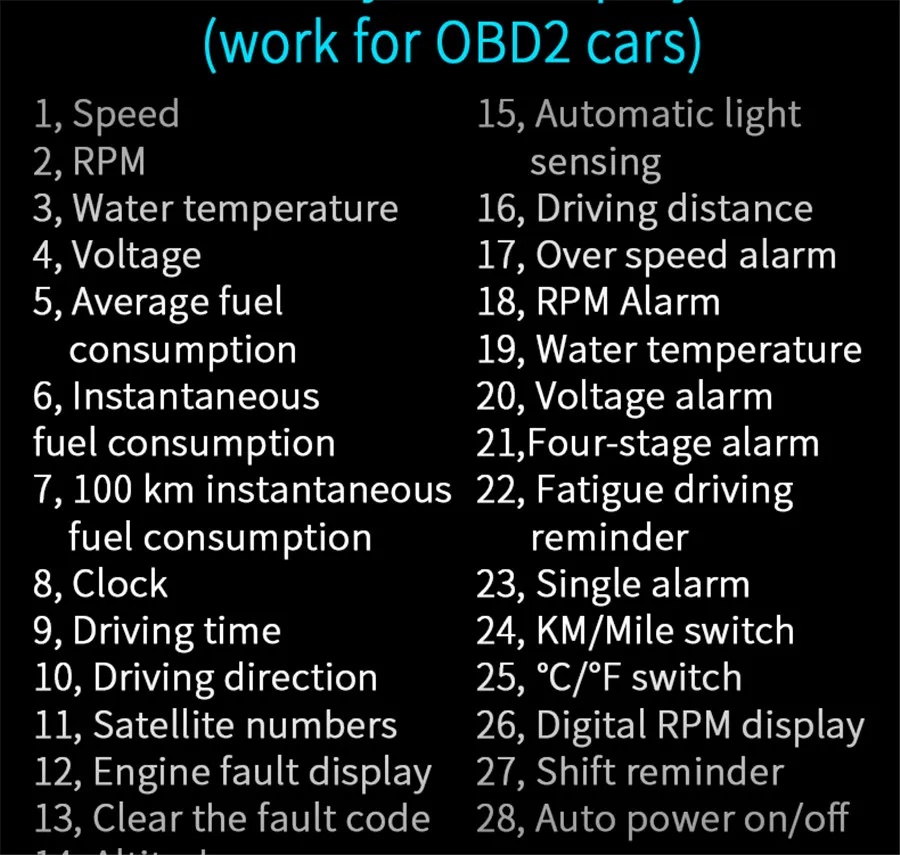 Интеллектуальный HUD OBD Автомобильный головной дисплей двигатели дисплей беспроводной Спидометр Автомобильная электроника Аксессуары C800