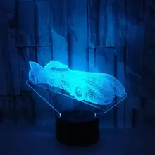 Гоночный автомобиль Красочные 3d лампы рабочего стола декоративные лампы сенсорный пульт дистанционного управления 3d ночные настольные лампы для гостиной
