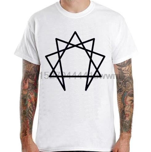 

Enneagram symbol Print Men T shirt Fashion Casual Funny Shirt For Man Top Tee Harajuku Hipster Street pure cotton t-shirt
